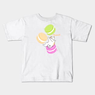 Cat and Macaron Kids T-Shirt